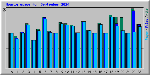 Hourly usage for September 2024